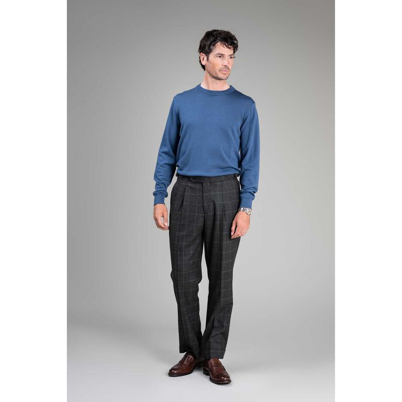 Rembrandt Naseby Vintage Blue Crew Neck Jersey image number 2